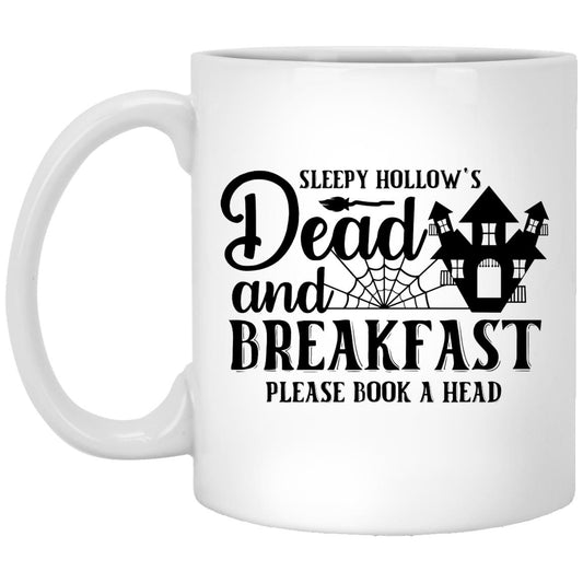 Sleepy Hollows Dead and Breakfast Please Book A Head Mugs