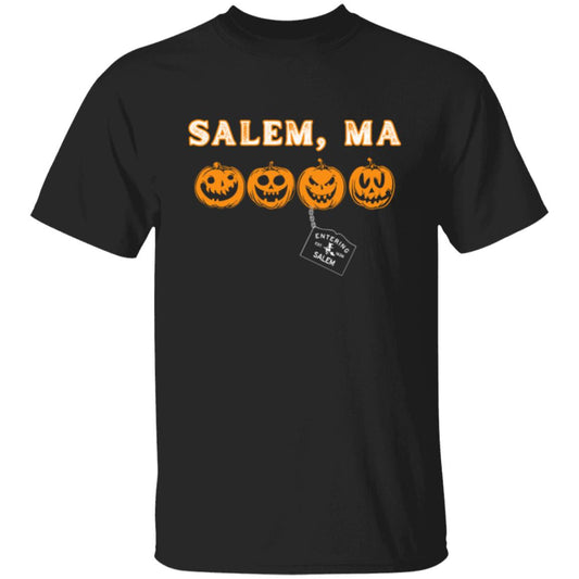 Pumpkin Faces Salem, Ma - The Witch City Moon Shirts