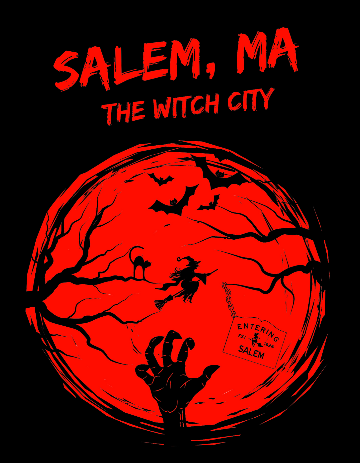 The Witch City Moon Shirts